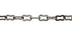 Antique Silver (plated) Etched Peanut Chain