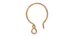 TierraCast Gold Filled Earwire Loop w/ 2mm Bead