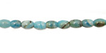 Larimar Blue Crazy Lace Rice 6x4mm