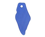 Royal Blue Recycled Glass Shard Drop 17x37mm