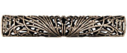 Stampt Antique Pewter (plated) Long Deco Filigree Tube 52x9mm