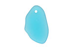 Pacific Blue Recycled Glass Freeform Drop 16-23x25-30mm