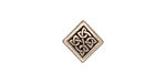 TierraCast Antique Silver (plated) Medium Celtic Diamond Bead 14mm
