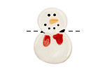 Jangles Ceramic Snowman 20x28mm