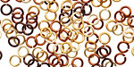 Treasure Chest Mix Enameled Copper Round Jump Ring 4.5mm, 20 gauge