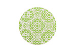 Lillypilly Lime Green Baroque Anodized Aluminum Disc 25mm, 24 gauge