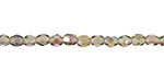Czech Fire Polished Glass Black Diamond AB Round 3mm