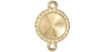 TierraCast Gold (plated) Twisted Round Frame Link 24x16mm
