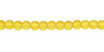 Lemon Recycled Glass Round 4mm