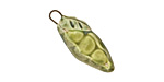 Earthenwood Studio Ceramic Peapod Charm 9x26mm