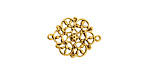 Stampt Antique Gold (plated) Celtic Swirls Connector 18x13.5mm