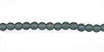 Czech Glass Matte Montana Blue Round 4mm