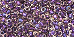 TOHO Rainbow Crystal (with Metallic Purple Lining) Round 6/0 Seed Bead