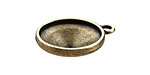 TierraCast Antique Brass (plated) Faceted Drop 21x25mm