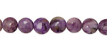 Charoite Puff Coin 8mm