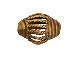 African Brass Cage Rice 30-32x20-22mm