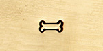 Dog Bone Metal Stamp 5mm