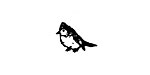 Pretty Bird Mini Rubber Stamp 14x10mm