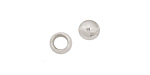 Silver (plated) Round Crimp Bead 2mm