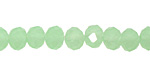Green Opal Crystal Faceted Rondelle 8mm