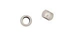 Antique Silver (plated) Round Crimp Bead 2mm