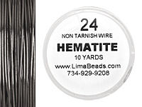 Parawire Hematite 24 gauge, 10 yards
