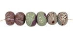 Humble Beads Polymer Clay Seafoam Tiny Disk 7x10-11mm