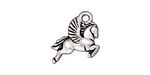 TierraCast Antique Silver (plated) Pegasus Charm 15x20mm