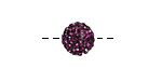Amethyst Pave (w/ Preciosa Crystals) Round 10mm
