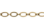 Antique Brass (plated) Horse Eye & Ring Chain
