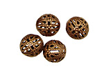 Stampt Antique Copper (plated) Filigree Ball 12mm