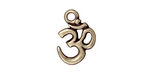 TierraCast Antique Brass (plated) Om Charm 13x18mm