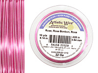 Artistic Wire Silver Plated Rose 22 gauge, 10 yards