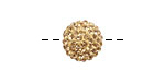 Light Colorado Topaz Pave Round 12mm (1.5mm hole)