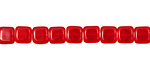 Czech Glass Siam Ruby Square 6mm