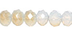 Antique Luster Opal Crystal Faceted Rondelle 8mm