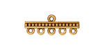 TierraCast Antique Gold (plated) Beaded 5-1 Link 10x26mm