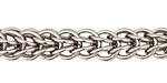 Silver (plated) Interlocking Ring Chain