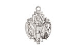 Nunn Design Sterling Silver (plated) Sower Medallion 17x26mm