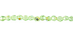 Czech Fire Polished Glass Peridot AB Round 3mm