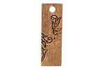 Nunn Design Antique Gold (plated) Large Rectangle Vine Tag 10x30mm