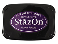StazOn Royal Purple Solvent Ink Pad