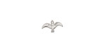 Ezel Findings Rhodium (plated) Flying Bird 4x10mm