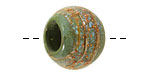 Unicorne Beads Lucky Clover w/ Copper Large Rondelle 20x30mm