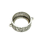 Nunn Design Antique Silver (plated) Large Circle Open Bezel Link 30x24mm