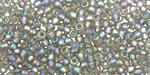 TOHO Transparent Rainbow Frosted Black Diamond Round 8/0 Seed Bead