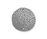TierraCast Antique Pewter (plated) Hammertone Disk Link 25mm