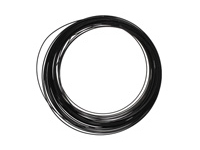 Soft Flex Black Half Round Craft Wire 18 gauge, 7 yards