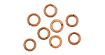 Antique Copper (plated) Round Jump Ring 6mm, 18 gauge