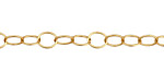 Satin Hamilton Gold (plated) Oval Cable Chain